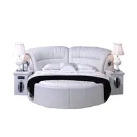 Luxury Round Wooden Bed, Simple Design, Euro Bed, Price