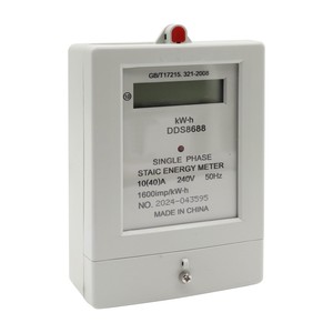 มิเตอร์วัดพลังงานไฟฟ้าเฟสเดียว Dds8688 10A 240V 50Hz สำหรับใช้ในบ้าน - Product Image 4