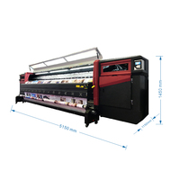 Plotter de Impresión Digital de Solvente KM512i de 3.2m, Plotter de Vinilo de Formato Grande Konica Minolta, Impresora de 320cm 10f Crystaljet