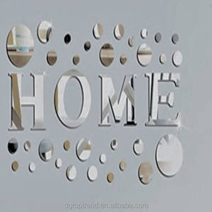 Cercles miroir 3D autocollants DIY avec service de découpe – Décoration murale à peler et coller pour la maison et les galeries - Product Image 4