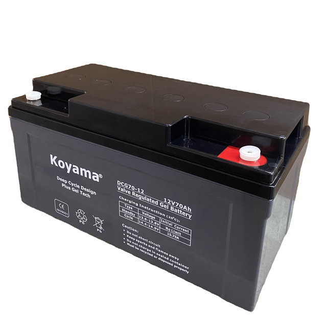Factory Sale Deep Cycle Marine Battery 12V70Ah Forklift Battery Lead Acid Gel Battery for Golf & RV Maintenance-Free