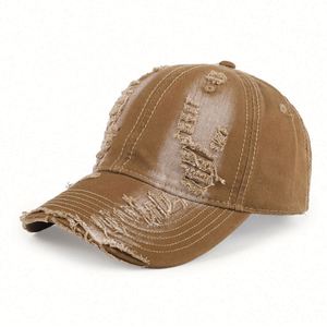 Factory OEM Personalized Unstructured Washed 100% Cotton <b>Plain</b> Distressed Dad Hats Embroidery Baseball <b>Caps</b> - Product Image 3