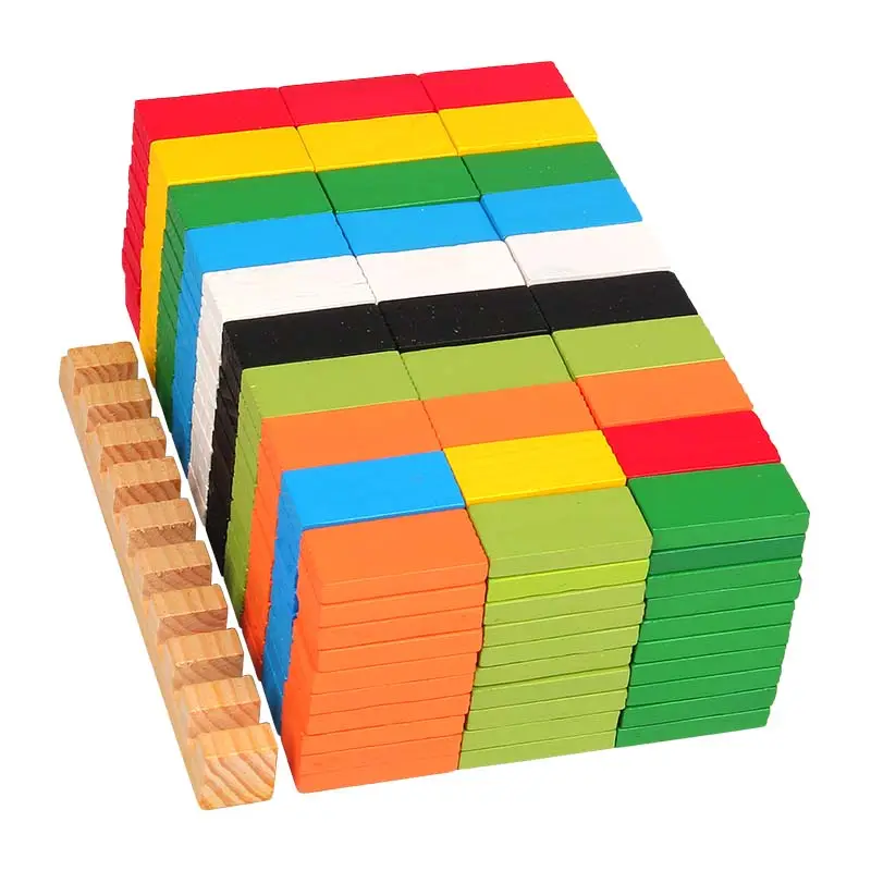 2022 Holzblöcke Spielzeug für Kinder Bildungs baukasten für Kinder magnetischer Spielzeug bau Domino