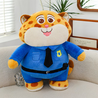 Peluche géante Léopard Officier Zootopia, cadeau idéal pour amis proches et enfants, vente en gros pour siège passager