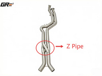 Tuyau intermédiaire en Z SS304 Performance pour BMW G80 G81 M3 G82 M4 G87 M2 S58, conception à longueur égale de 70 mm