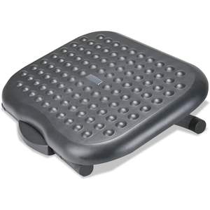 Repose-pieds réglable Alera ALE, relaxant, 13 3/4 L x 17 3/4 P x 4 1/2 6 3/4 H, coussin en plastique noir pour voiture, ventilation rafraîchissante - Product Image 4