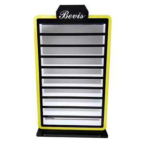 Bevis nhà máy khói cửa hàng hiển thị RGB LED ánh sáng bóng rổ Sneaker <span class=keywords><strong>Keychain</strong></span> hiển thị giá 10 tầng <span class=keywords><strong>Acrylic</strong></span> <span class=keywords><strong>Keychain</strong></span> hiển thị đứng - Product Image 3