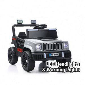 TOYSRUNNER Voiture Électrique pour Enfants 4 Roues Double Moteur 6V4Ah Apprentissage Précoce Construction en Plastique Durable et Sûre MP3 - Product Image 6