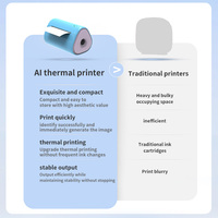 Uyin Super3 AI Voice Control Mini Thermal Printer Tombol Independen Pintar 203dpi Definisi Tinggi Grosir Nirkabel