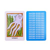 Jeu de cartes éducatif pour enfants, cartes flash en anglais, Go Fish, Jeux de mémoire Old Maid, impression offset, vernissage UV, gaufrage