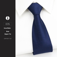 Herren 8CM Wide Lazy Pull Hochzeit Bräutigam Seiden krawatte Business Formale gestreifte Weste mit Reiß verschluss Casual Style Keine Notwendigkeit zu binden