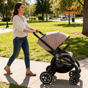 Poussette Bébé Pliable 3-en-<span class=keywords><strong>1</strong></span> OEM Tiger <span class=keywords><strong>0</strong></span>-3 Ans 20KG en Alliage d'Aluminium Siège Détachable Réglage de la Hauteur sur 3 Niveaux Rangement Mural - Product Image 1