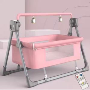 Chaise à bascule pour bébé, prix de gros d'usine populaire 2025, chaise à bascule électrique pour bébé, lit multifonction pour enfant, lit bébé réglable, berceau pour bébé - Product Image 1