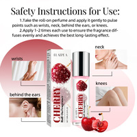 Huile de parfum roll-on Cherry 0,34 fl.oz, parfum floral fruité sans alcool, parfum naturel longue durée, parfums originaux