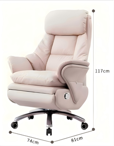 Nuova Sedia da Ufficio Direzionale di Lusso Ventilata e Reclinabile in Pelle Premium per Casa e Ufficio - Product Image 5