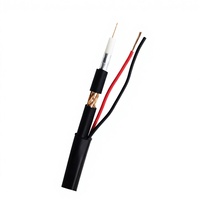 Cable Coaxial RG6 para CCTV, Cable de Red de 305M, Conector de Alimentación Siamese con RG59