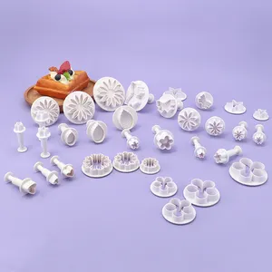 Khuôn làm bánh quy, bánh bích quy, khuôn ép bánh quy Trung Quốc bán buôn, 33 chiếc, gồm 10 dụng cụ làm bánh fondant tự làm tại nhà - Product Image 1