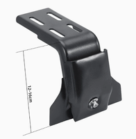 Support de fixation réglable noir et durable pour gouttière de toit et repose-pieds, 12-16cm 19-23cm, pour fourgonnette, compartiment de chargement et gouttière de toit de voiture