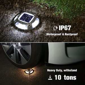 Năng lượng mặt trời boong ánh sáng ngoài trời IP68 thiết kế tối giản nhôm đánh dấu đèn cho bước vỉa hè và con đường linh hoạt màu sắc - Product Image 5