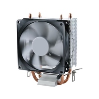 Aidecoolr UV LED 92x92x25mm CPU Cooler 2/4 Heat Pipes Ventilateur silencieux en aluminium pour Intel Socket 4pin 3pin 12V Laptop/Mainframe OEM