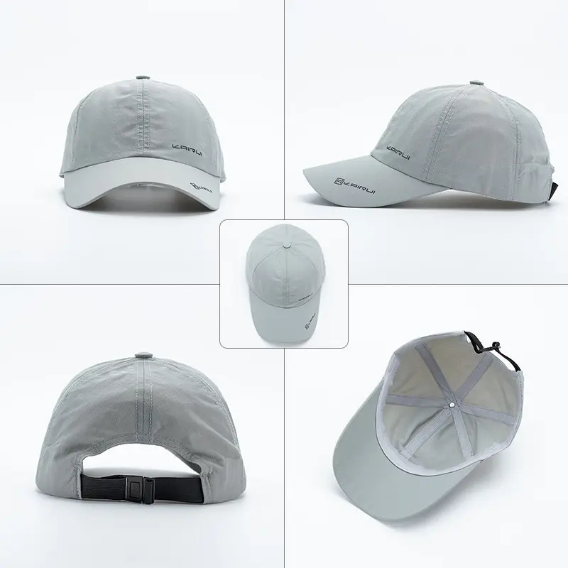 قبعة بيسبول عصرية جديدة مخصصة للرياضات الخارجية تتميز بالجفاف السريع ومظلة واقية من الشمس
