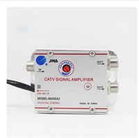 Amplificateur de signal CATV 2 voies 20db house-hold 1 in 2 out AMP Antenna Cable TV Booster Splitter Home TV Equipments (Eueope Plug)