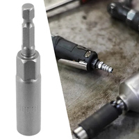 Zócalo de impacto Industrial de 5-19mm, destornillador de tuerca magnética, adaptador de broca de llave hexagonal, zócalo de accionamiento de mango de acero de 80mm