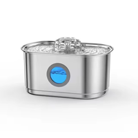 Fontaine à eau intelligente pour animaux de compagnie Vansity OEM, acier inoxydable 304, écologique, logo personnalisé, distributeur d'eau pour chiens et chats de 3,2 L