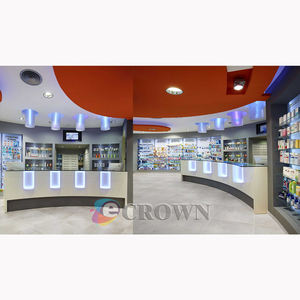 <strong>Conlin</strong> Big Porpharmacy Market Stall Wooden Drugs Stall Shop Design for Sale OEM - Product Image 5