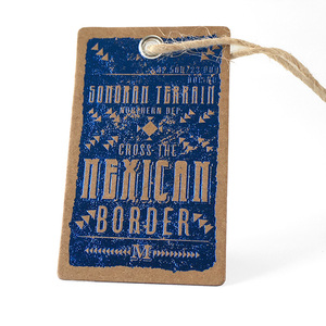 Tùy Chỉnh Sang Trọng New Logo In Thiết Kế Tên Phim Hoạt Hình Trắng Trống Trẻ Sơ Sinh Tay Treo Tag Cho Quần Áo - Product Image 2