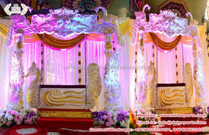 De la boda Punjabi Sangeet etapa Swing Jhula hermosa de oscilación de madera para Mehndi etapa boda real artesanía de madera Swing - Product Image 4