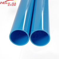 Tuyau d'ABS d'extrusion en plastique résistant aux UV de bas prix direct d'usine tuyau rond en plastique dur de PVC