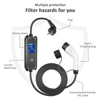7kW 5M 32A CEE Plug EV Chargeur Câble Type 2 à 3 Broches Plug Portable Chargeur De Voiture Électrique