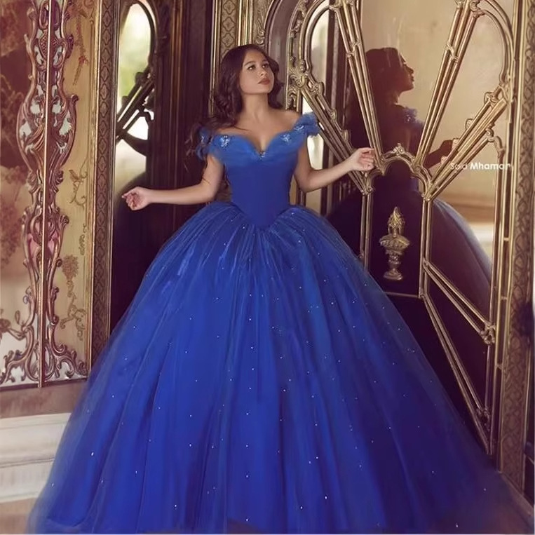 cinderella dark blue dress Portrait Collection Cinderella Gown 12