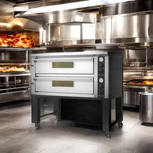 Commercial 2-story Large Capacity Gas Pizza Oven Heating Fast Large Firepower Suitable For Baking Bread Pizza Shop