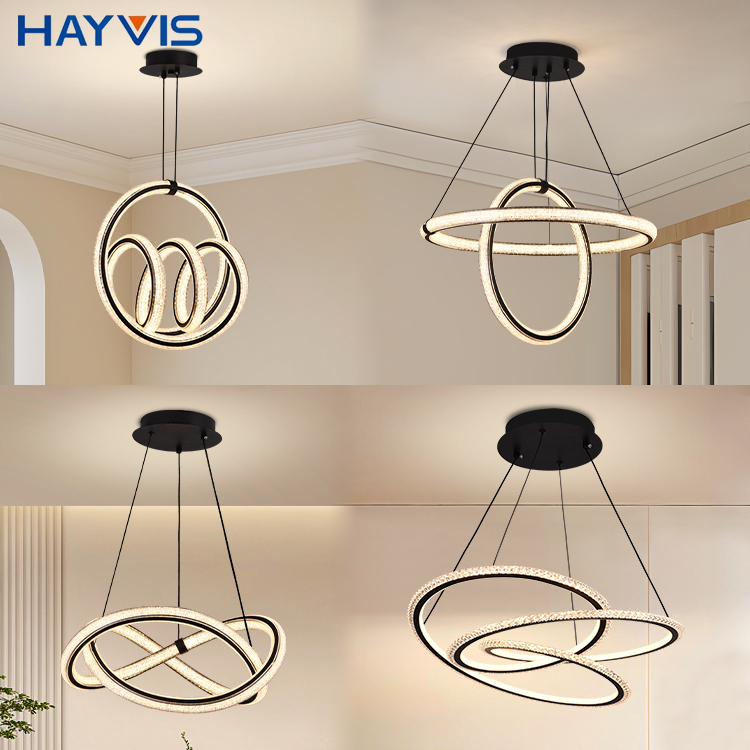 Customizable OEM&ODM Modern Simple Style Indoor Living Room Bedroom Chandelier Lighting 102W Aluminum Dimmable Led Pendant Light · image 1