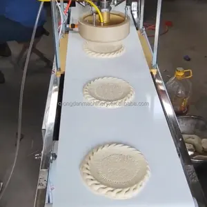 Ticari süreç kavrulmuş geleneksel kolombiyalı beyaz mısır Arepa yapma makinesi naan yapımcısı