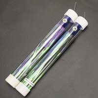 Umpan Pancing Kepala Gurita Cetak ABS 9" BARU dengan Mata 3D - Umpan Renang Bionik Profesional untuk Ikan Marlin Air Asin, Dapat Digunakan Kembali, Lembut