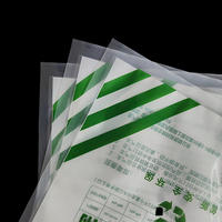 Poche plate verte en nylon transparent trois côtés scellant le sac en plastique pour l'additif/conservateur alimentaire