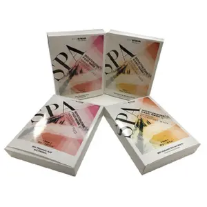 LOGO personnalisé boîte de papier d'emballage cosmétique brillant boîtes d'emballage pliable de papier d'emballage de soins de la peau savon boîte