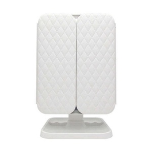 Miroir de maquillage pliable avec lumière LED personnalisée, grossissement 1X/2X/3X, miroir de maquillage rechargeable, miroir de vanité - Product Image 3