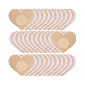 Shuruna nhập khẩu núm vú bao gồm pasties Bra Stickers-30 cặp dùng một lần cánh hoa vú phụ nữ | dính không hiển thị Bob pasties - Product Image 2