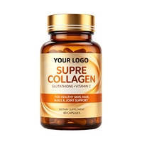 Capsules de soin de la peau avec peptides de collagène marin et acide hyaluronique, complément nourrissant interne