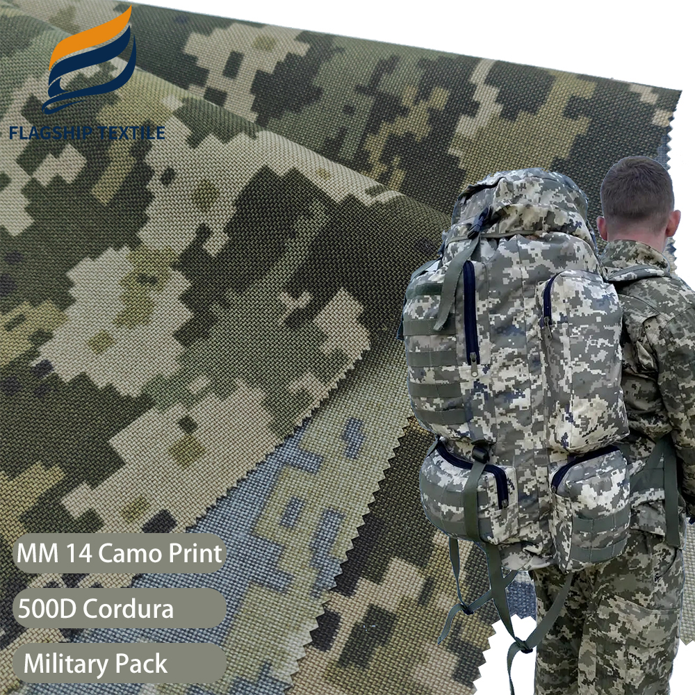 MM14 камуфляжная печатная Водонепроницаемая 500D Cordura нейлоновая ткань с сопротивлением истиранию с полиуретановым покрытием для тактического рюкзака