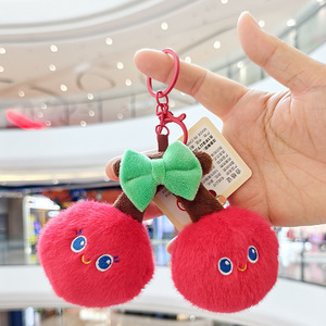12 Llaveros de Peluche de Frutas Rellenas, Suaves y Esponjosos, con Forma de Piña, Sandía y Plátano, Llaveros Divertidos de Peluche - Product Image 6