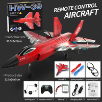 Avion de Chasse Télécommandé en Mousse EPP 2.4G, Modèle de Jouet Planeur Volant avec Lumières, Avions RC Incassables