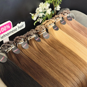 Extensions de cheveux vierges vietnamiens 100% Remy, tissage Genius, cuticules alignées, doux, épais et sains - Product Image 1