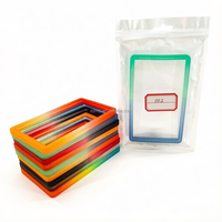 Porte-cartes et passeport en TPU anti-RFID à paillettes multicolores, design antichoc, sans clip multifonction