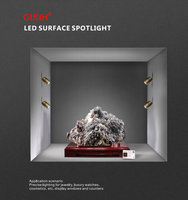 Mini projecteur LED 1W pour vitrine de bijoux, faisceau étroit, éclairage de vitrine de musée