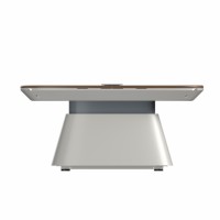 Mesa de centro con base metálica deslizante inteligente para sala de estar moderna, mesa de centro ajustable con control remoto